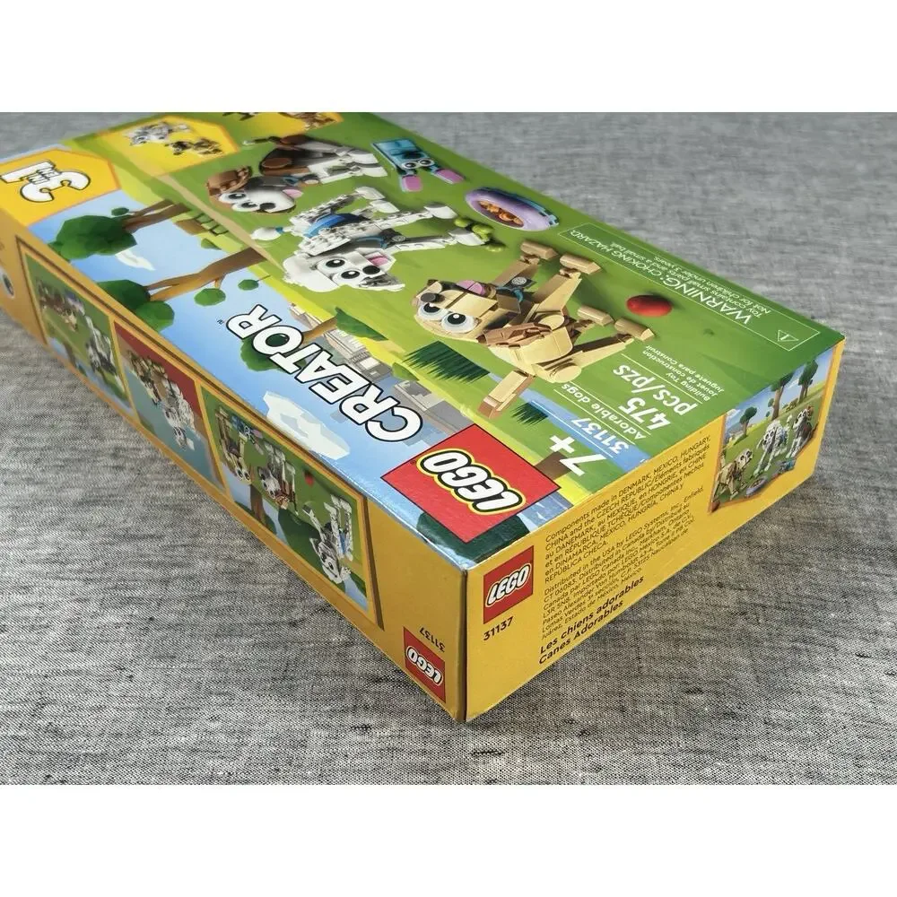 LEGO CREATOR Adorable Dogs 31137 Building Toy 475 Pieces 3-in-1 Puppies NIB